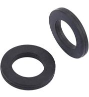 Flat Rubber Seal Ring | Flat Rubber Seal – Flat Rubber Ring Seal for Leak Proof Joints, High Elasticity, Oil/Water Resistant, Durable Performance, Various Sizes